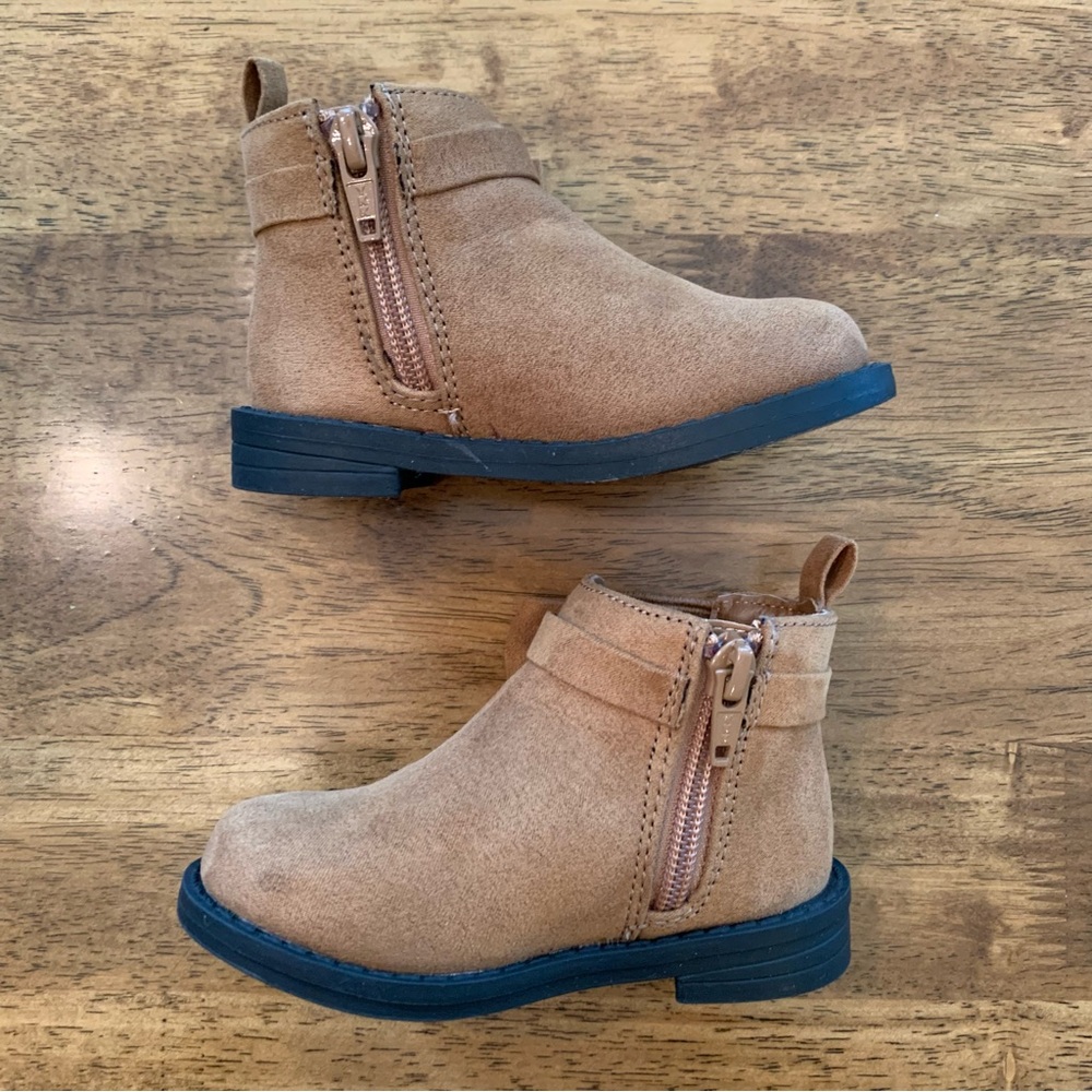 Gap Toddler Vegan Suede Bow Chelsea Boots; Size 6 - Picture 2 of 7